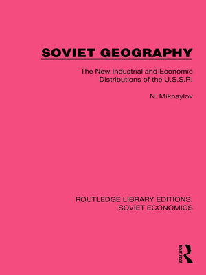 cover image of Soviet Geography